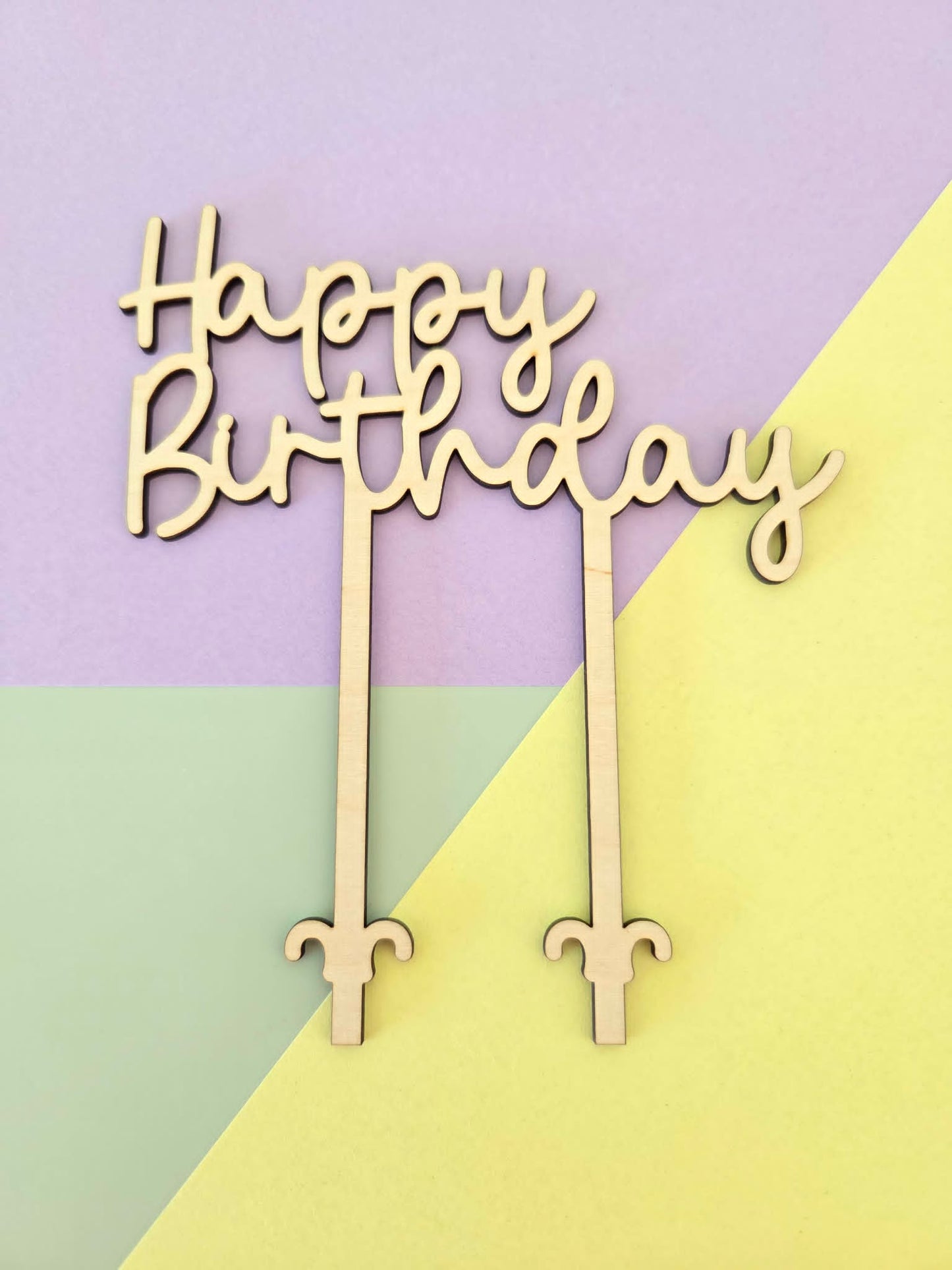 Taarttopper 'Happy birthday'