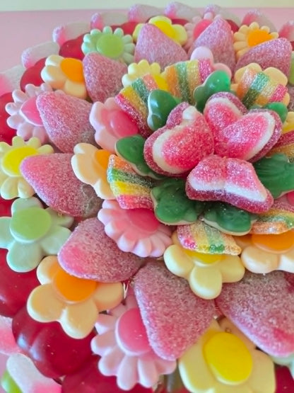 Snoeptaart 'flower power'