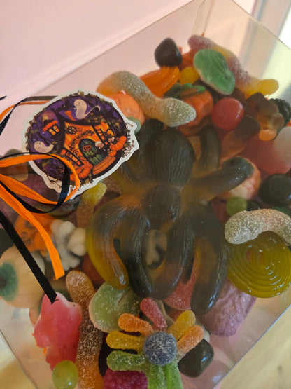 Griezelig Halloween snoep doosje (500g)