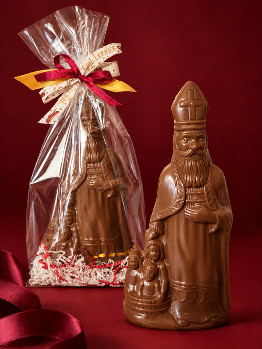 Ambachtelijke chocolade Sinterklaas 25 cm - Gemaakt van echte Callebaut