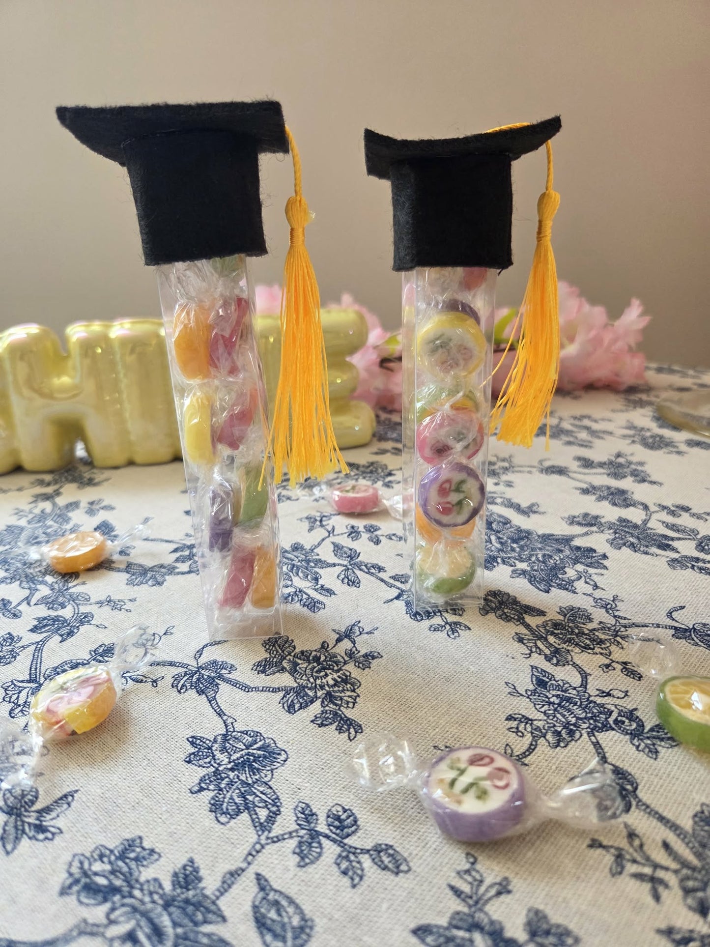 afstuderen met fruitsnoepjes