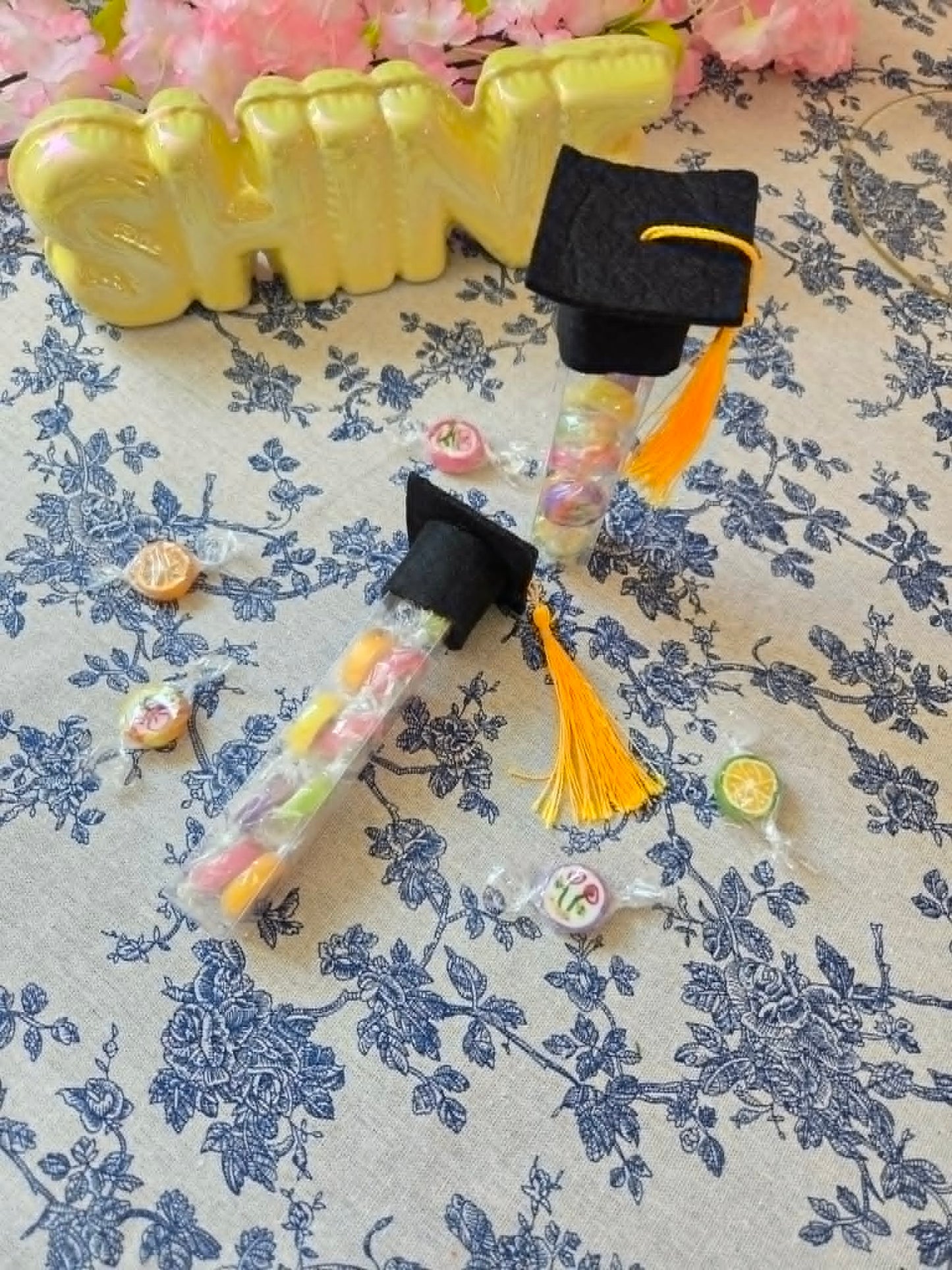 afstuderen met fruitsnoepjes