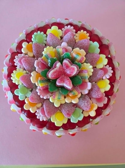 Snoeptaart 'flower power'