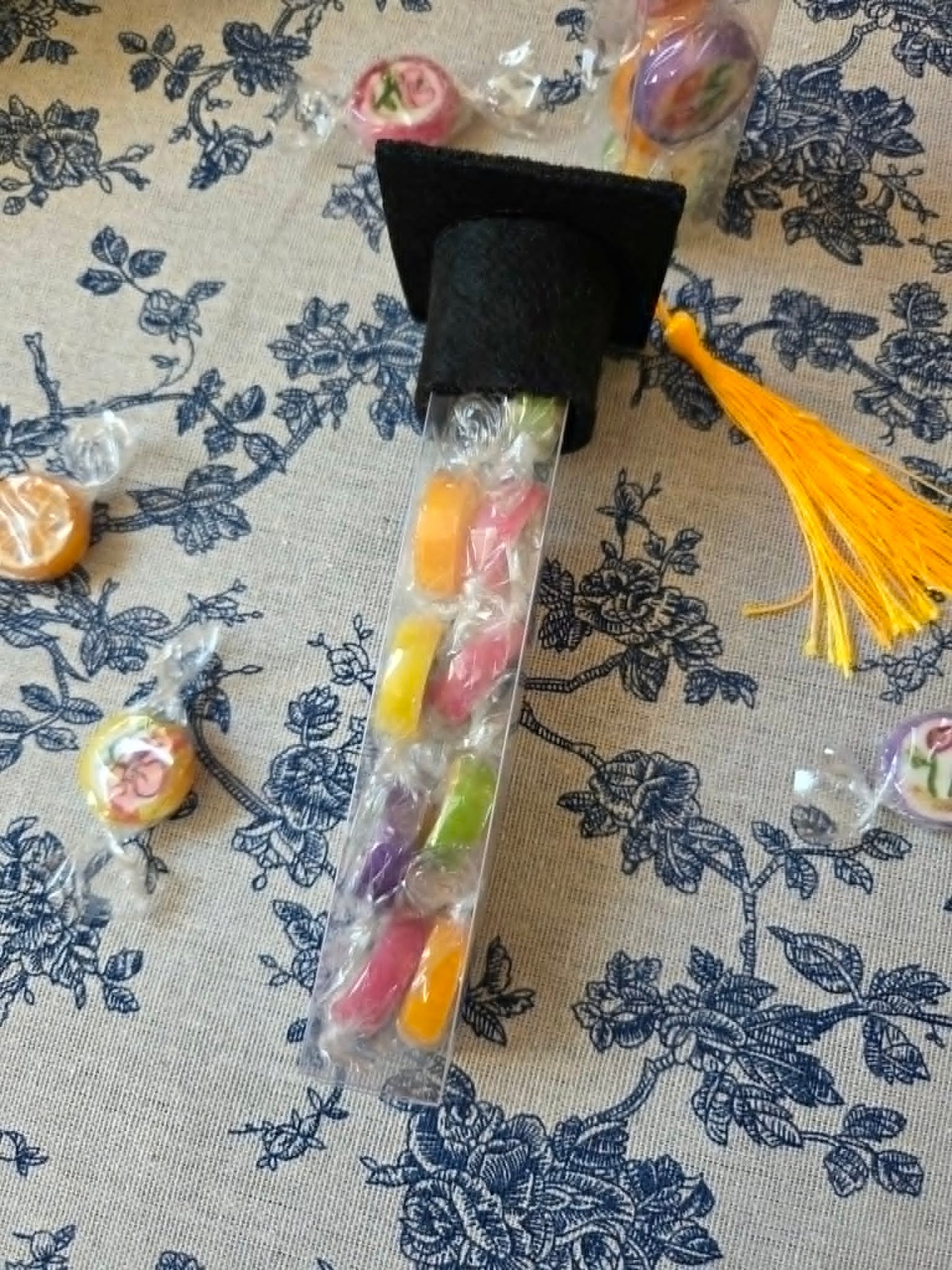 afstuderen met fruitsnoepjes