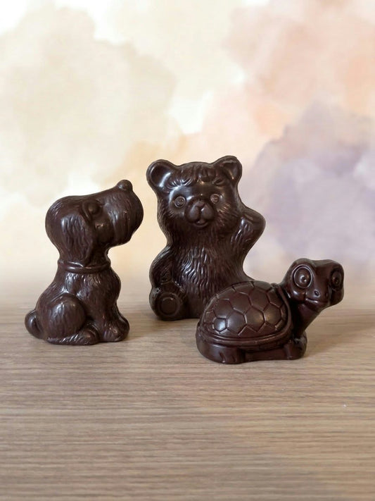 Kleine chocolade diertjes puur - Callebaut