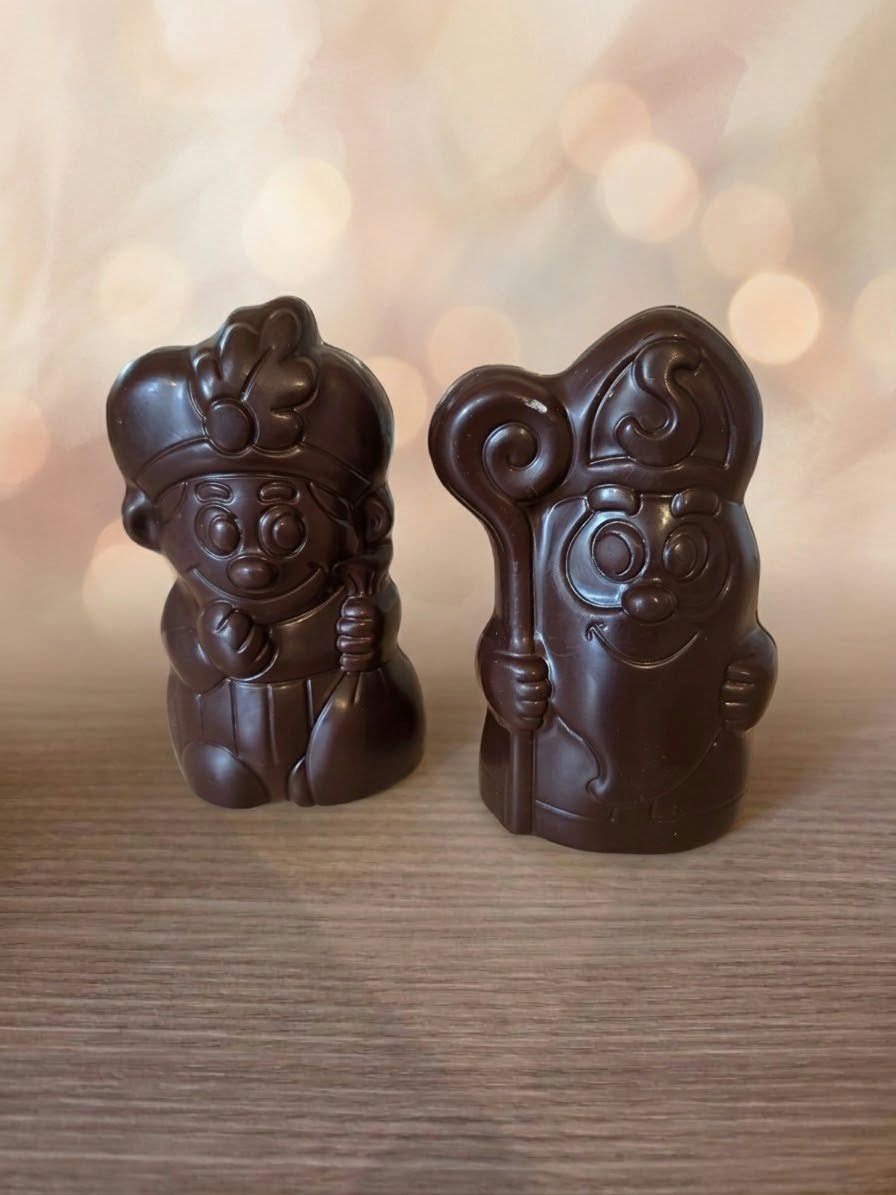 Lachende Sint en Piet puur - Callebaut